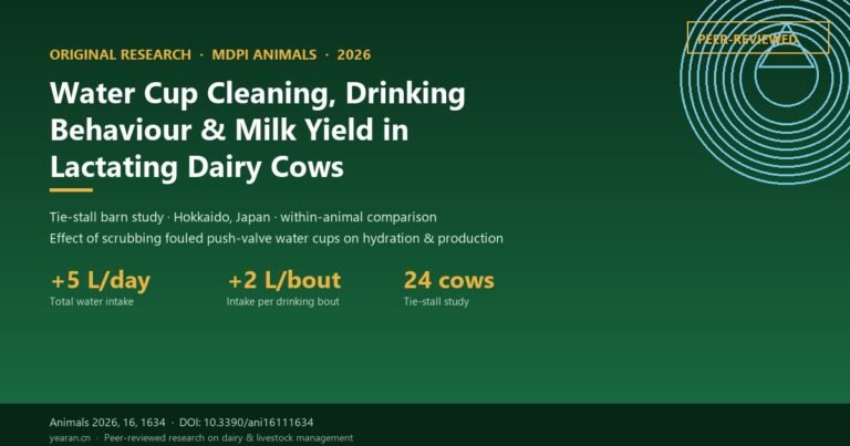 Effects of Water Cup Cleaning on Drinking Behaviour, Water Intake, and Milk Yield of Lactating Dairy Cows in Tie-Stall Barns