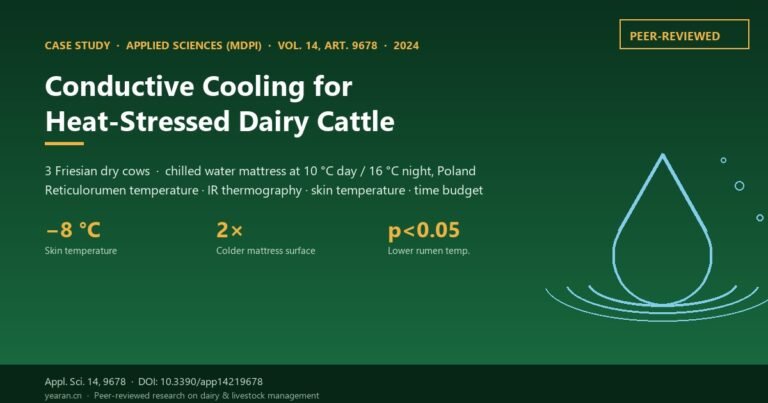 Cooling Effectiveness of the Sustainable Cooling Solution for Cattle: Case Study in Poland